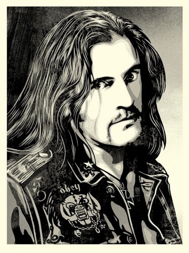 Lemmy Damaged Case di Shepard Fairey, Stampa in vendita su Singulart