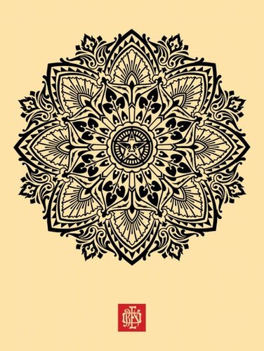 Mandala Ornament 2 Cream von Shepard Fairey, Druck kaufen auf Singulart
