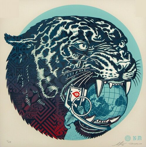 Climate Clash - Cream von Shepard Fairey, Druck kaufen auf Singulart