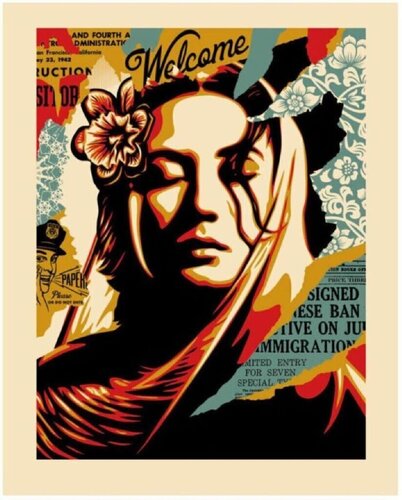 Welcome Visitors van Shepard Fairey, Afdruk te koop op Singulart