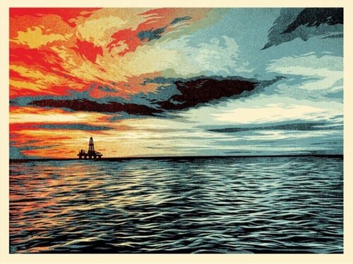Sunset as the Fall Approaches von Shepard Fairey, Druck kaufen auf Singulart