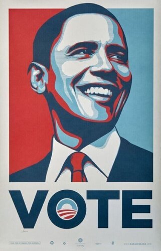 Vote Obama by Shepard Fairey, Print for Sale on Singulart