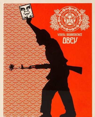 Visual Disobedience di Shepard Fairey, Stampa in vendita su Singulart