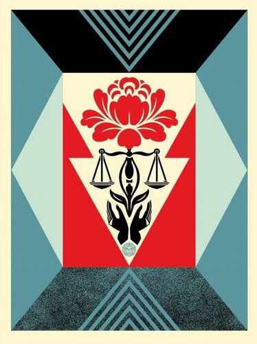 Cultivate Justice (Red) von Shepard Fairey, Druck kaufen auf Singulart