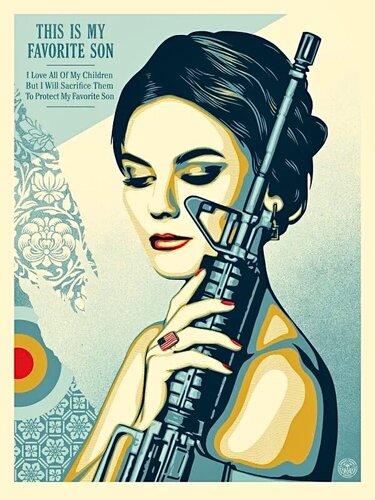 Miss America's Favorite Son by Shepard Fairey, Print for Sale on Singulart