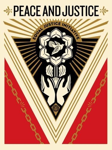 Peace Justice van Shepard Fairey, Afdruk te koop op Singulart