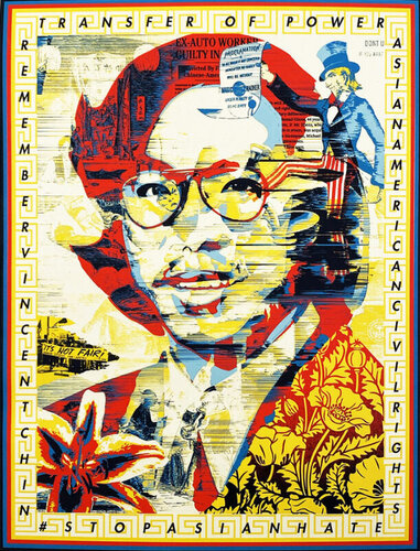 In Honot of Vincent Jen Chin van Shepard Fairey, Afdruk te koop op Singulart