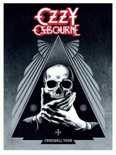Ozzy Farewell Tour (Silver), 2019 de Shepard Fairey, Impresión a la venta en Singulart