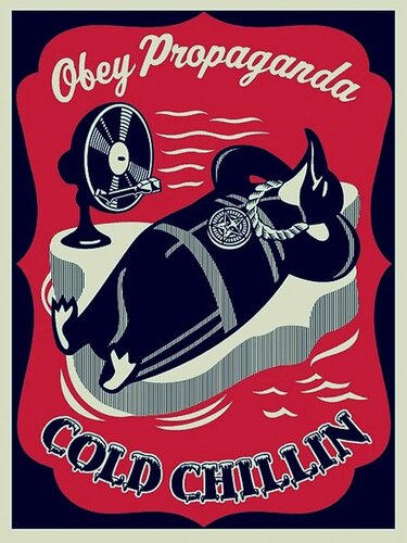 Cold Chillin (Red) de Shepard Fairey, Impresión a la venta en Singulart