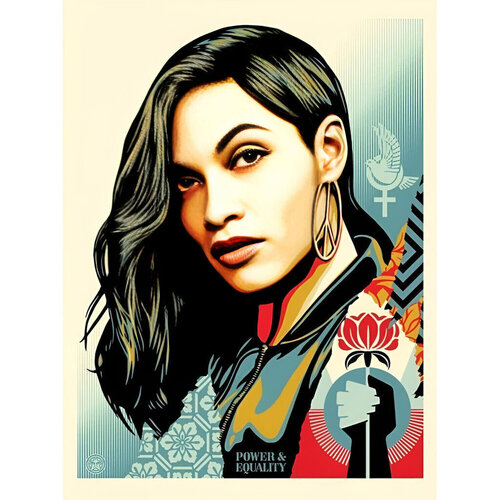 Power and Equality- Flower by Shepard Fairey, Print for Sale on Singulart