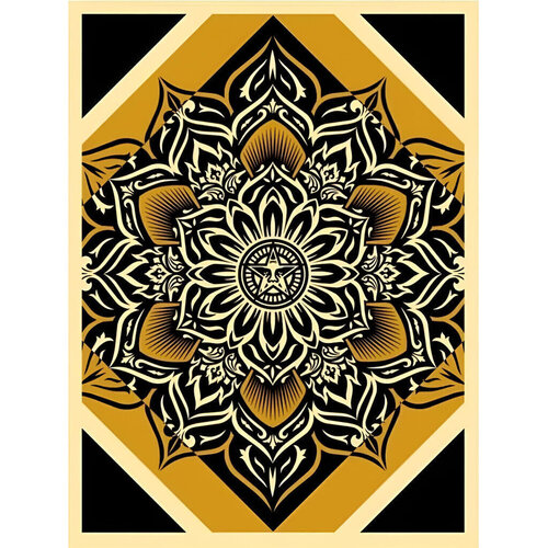 Lotus Diamond (gold) by Shepard Fairey, Print for Sale on Singulart