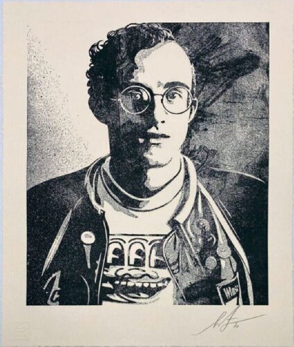Art Is For Everyone - Keith Haring by Shepard Fairey, Print for Sale on Singulart