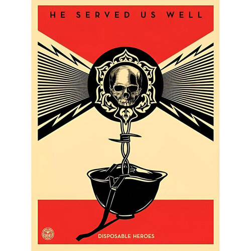 Disposable Heroes by Shepard Fairey, Print for Sale on Singulart