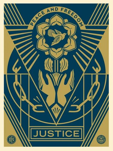 Peace and Freedom di Shepard Fairey, Stampa in vendita su Singulart