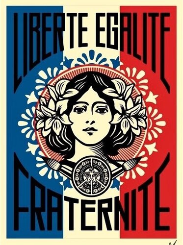 Liberté Égalité Fraternité par Shepard Fairey, Édition en vente sur Singulart