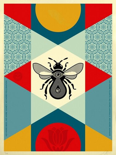 Bee Geometric 1 by Shepard Fairey, Print for Sale on Singulart