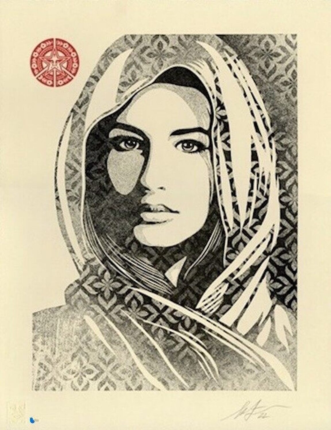 Universal Dignity letterpress Shepard Fairey