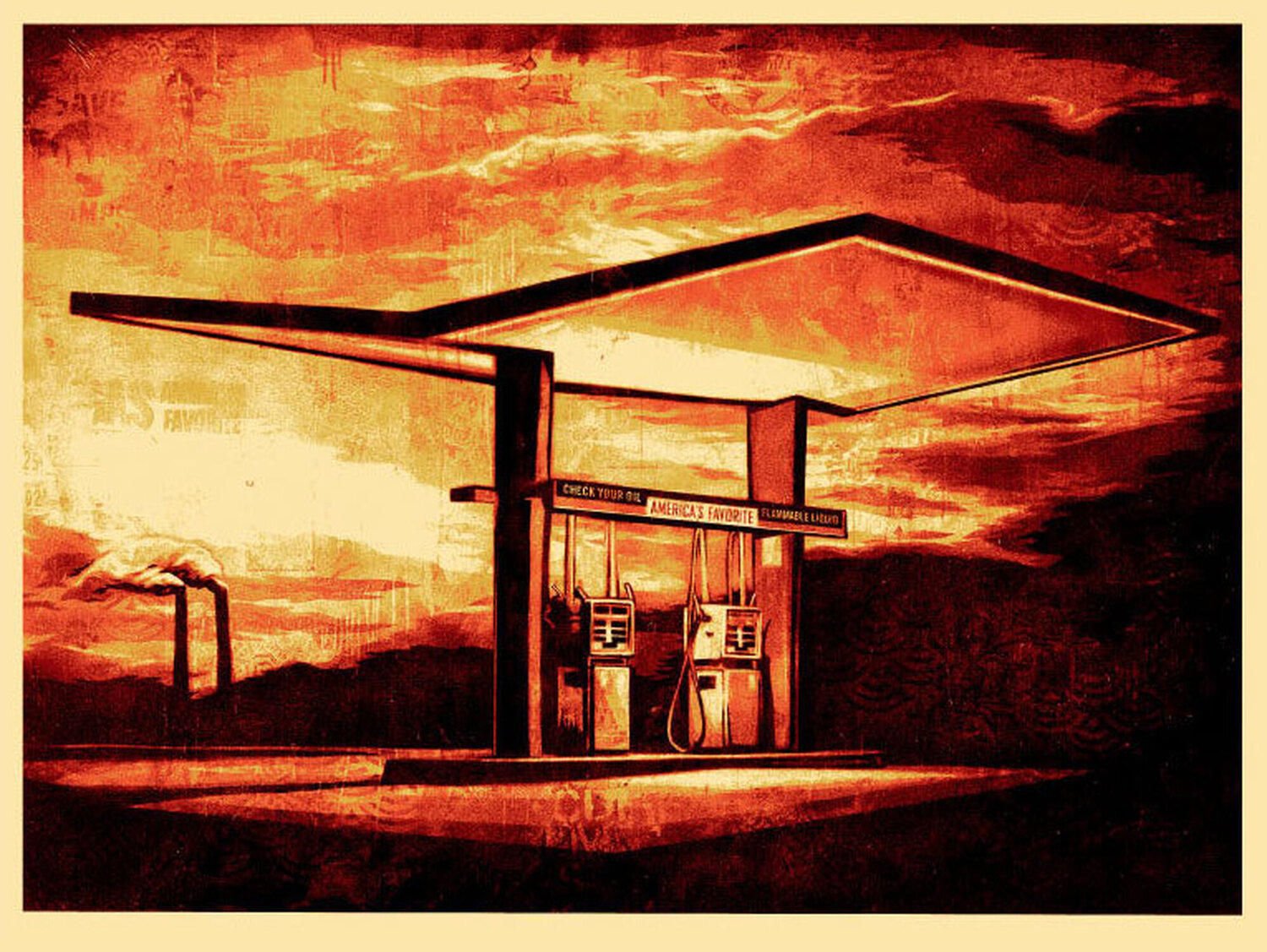 America's Favorite (red) Shepard Fairey