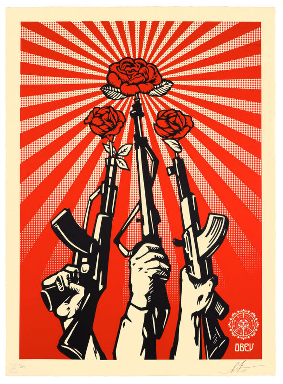 Guns and Roses Shepard Fairey