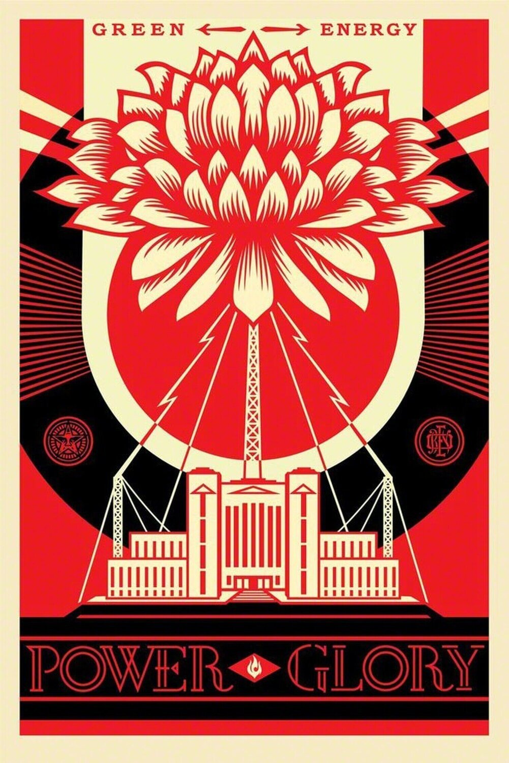 Green power poster Shepard Fairey