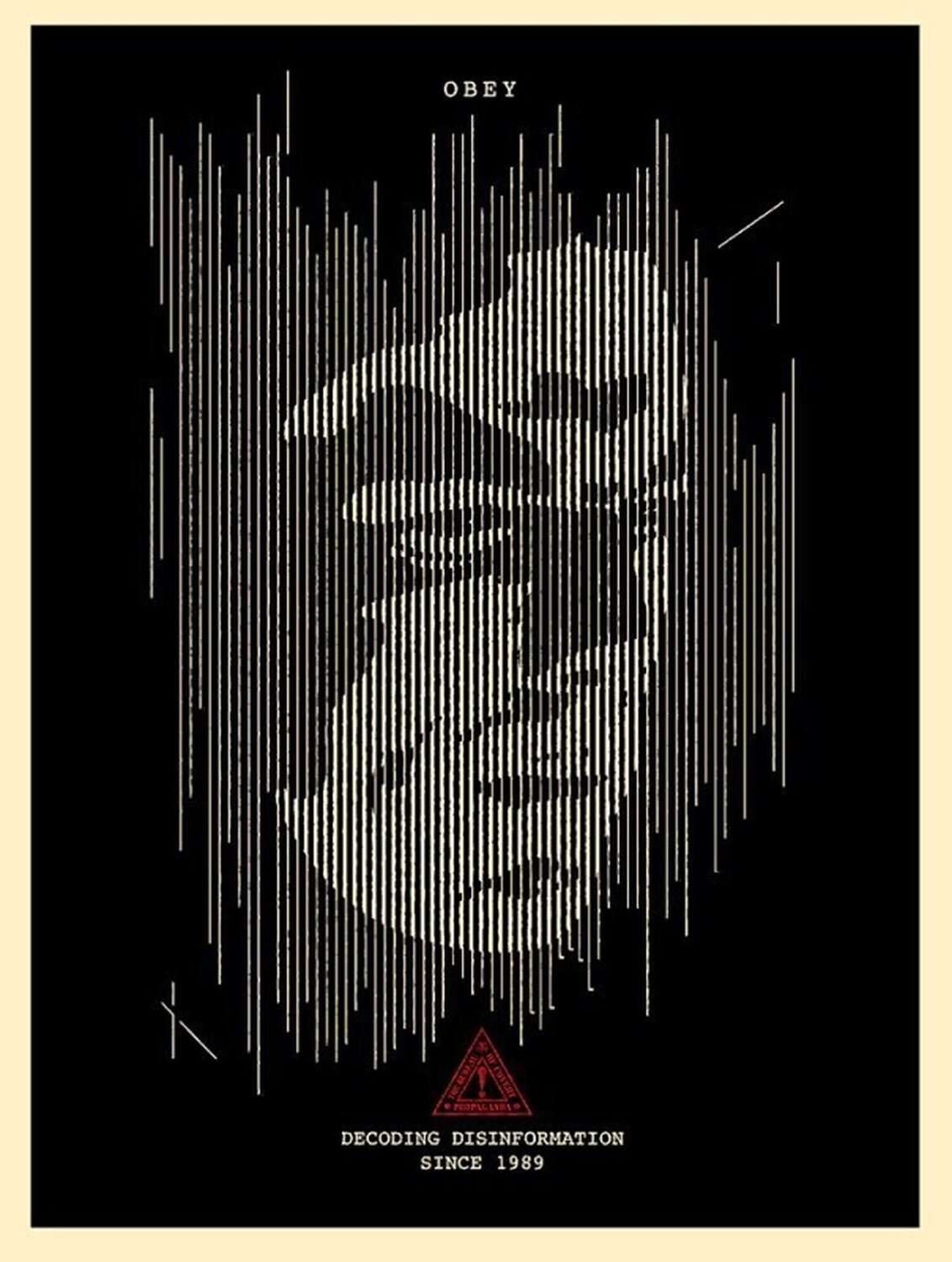 DECODING DISINFORMATION (BLACK) Shepard Fairey