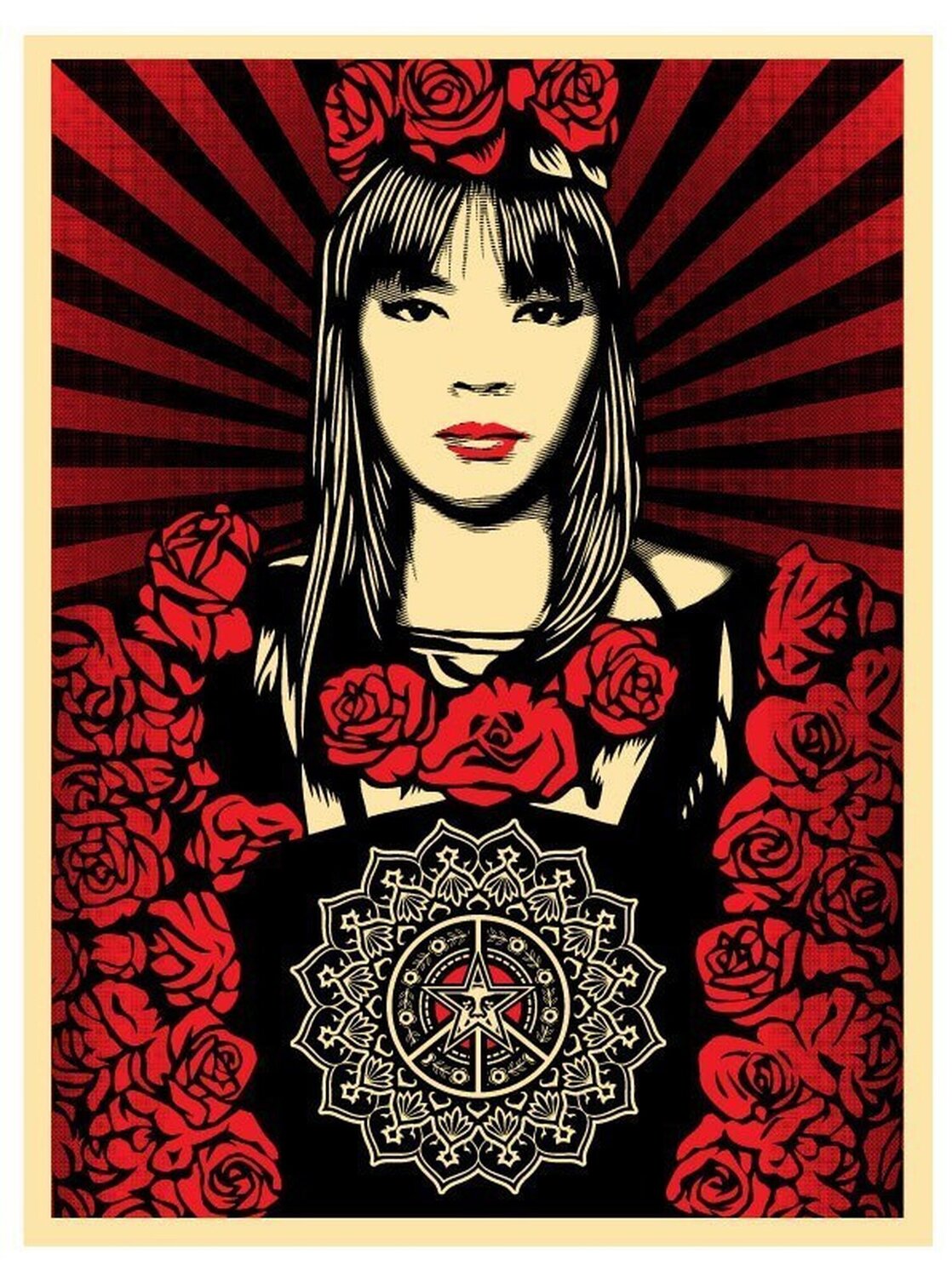 Rose girl Shepard Fairey