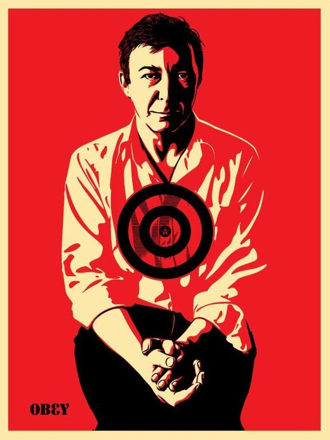 Jasper Johns Red Shepard Fairey
