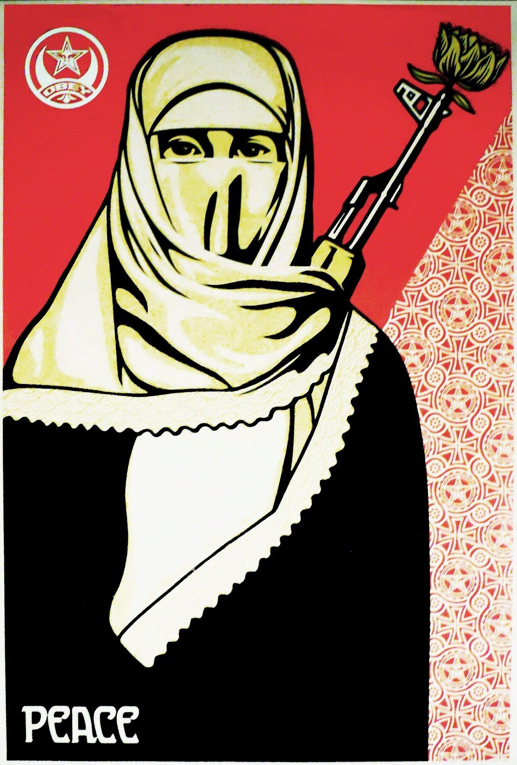 Revolutionary Muslim Woman Shepard Fairey Druck zu verkaufen