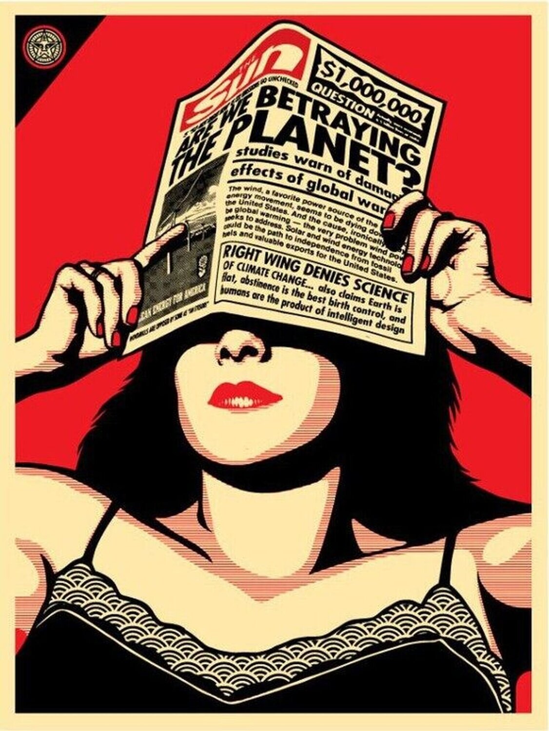 Global Warning (Red) Shepard Fairey