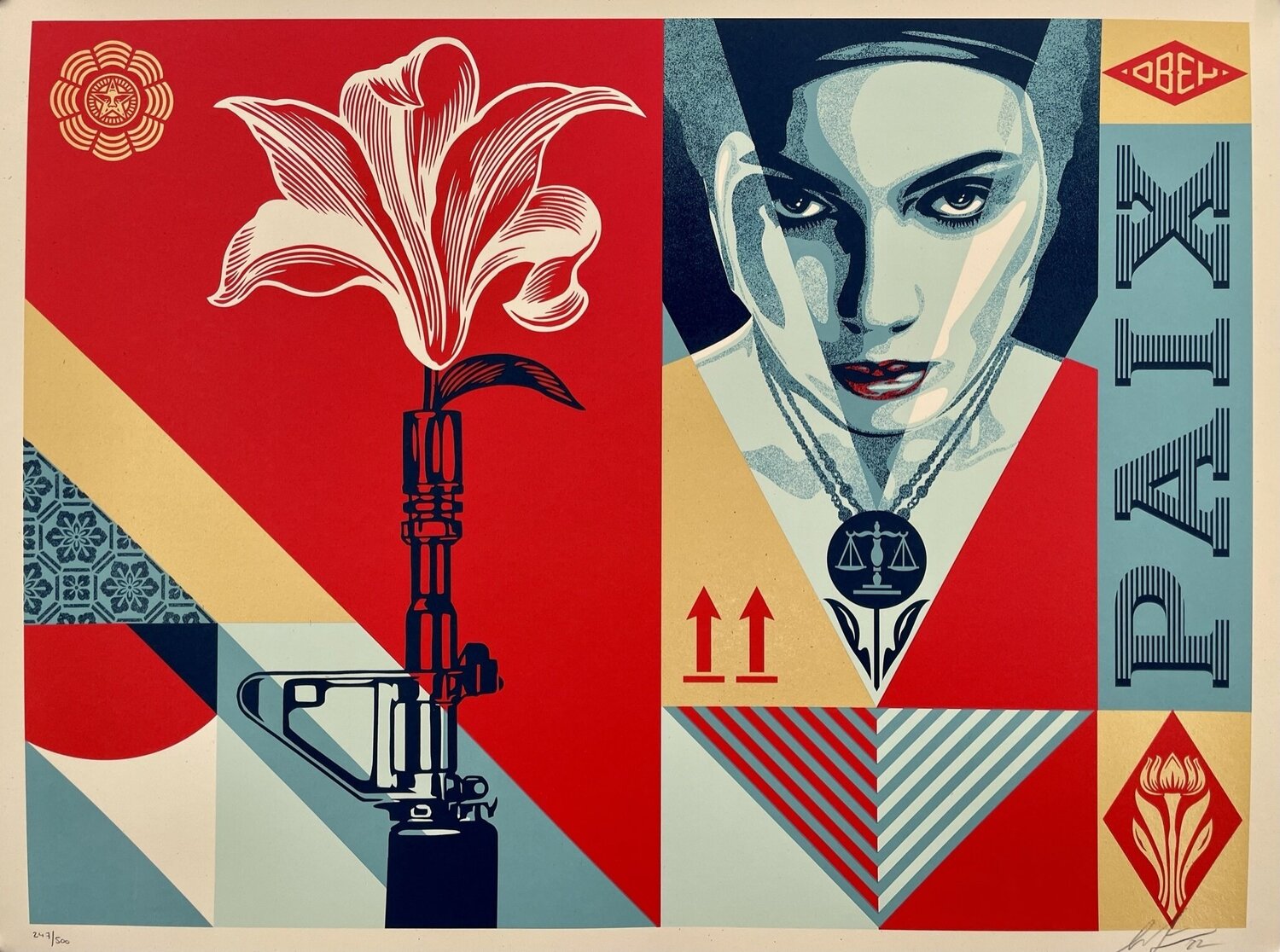 Paix et Justice Shepard Fairey