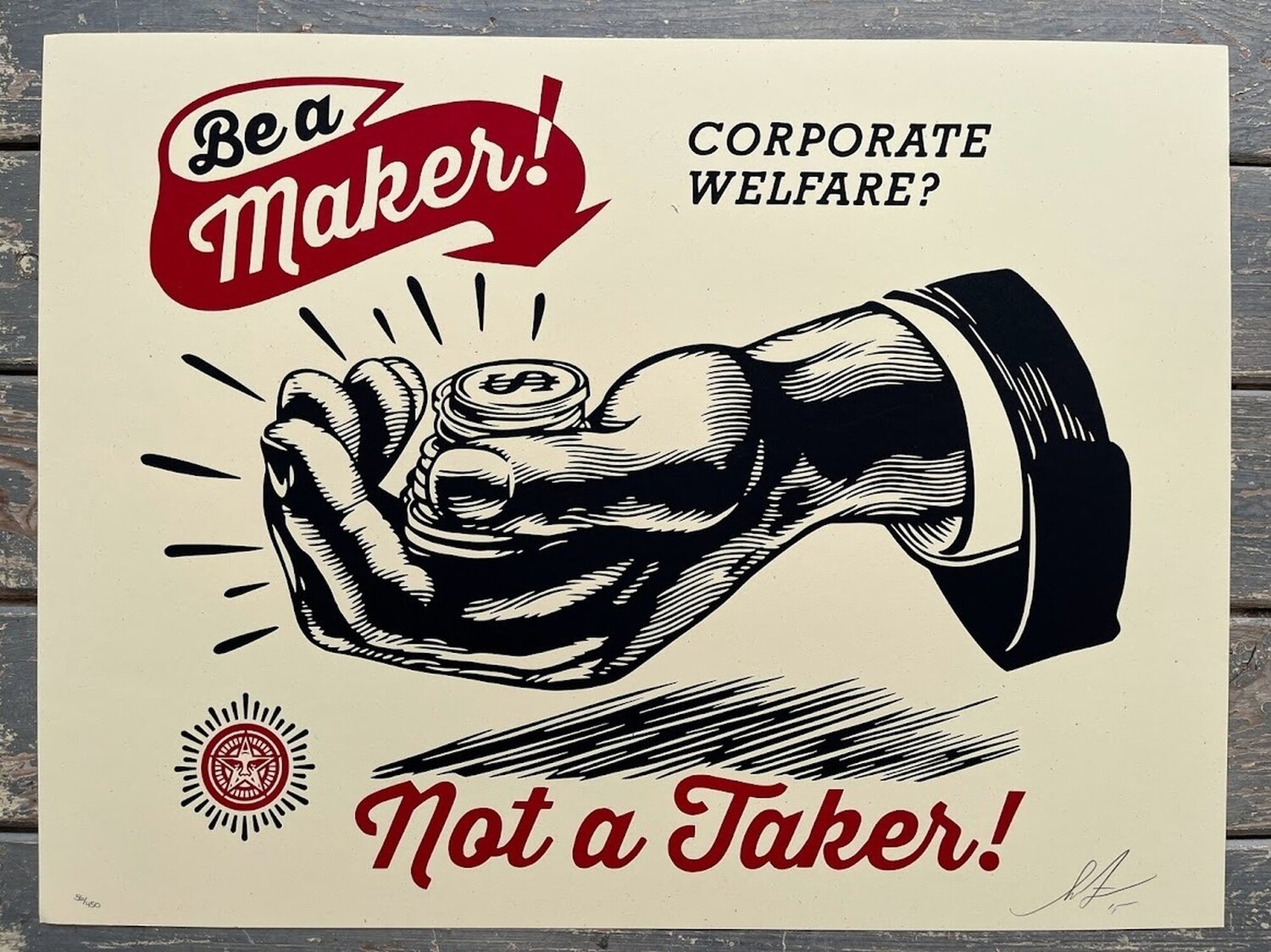 Corporate Welfare Shepard Fairey