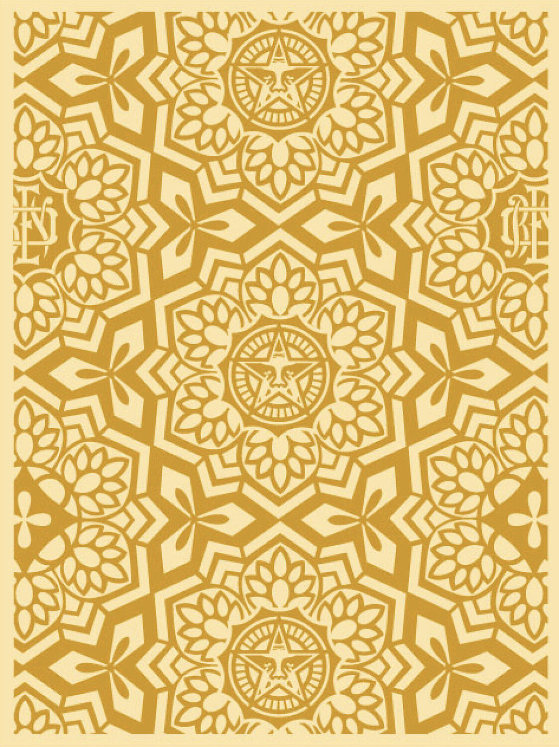 Yen Pattern (Gold) Shepard Fairey