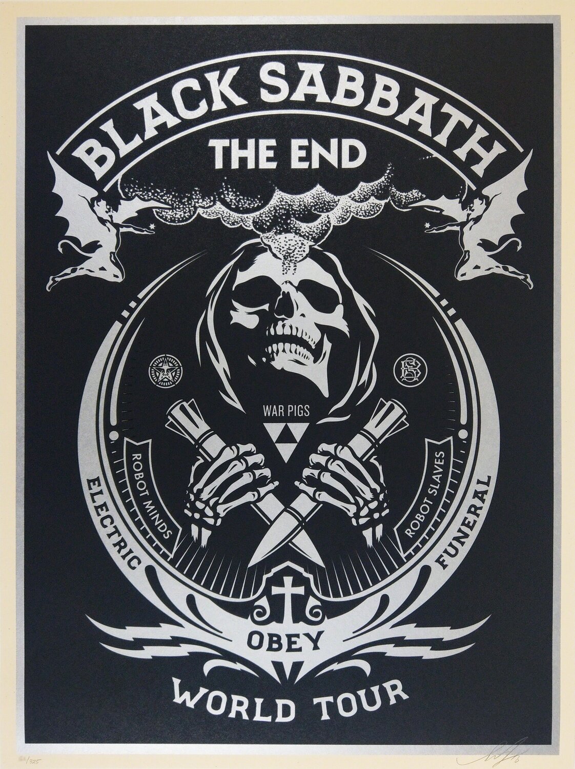 Black Sabbath, The End, Silver Shepard Fairey