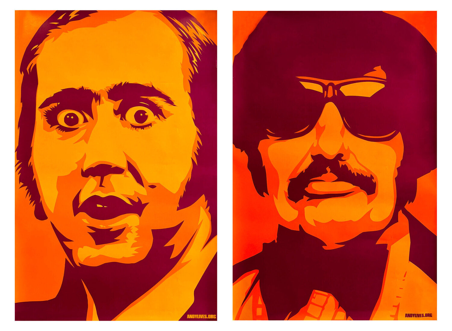 Andy Lives: Andy Kaufman + Tony Clifton' Shepard Fairey Druck zu verkaufen