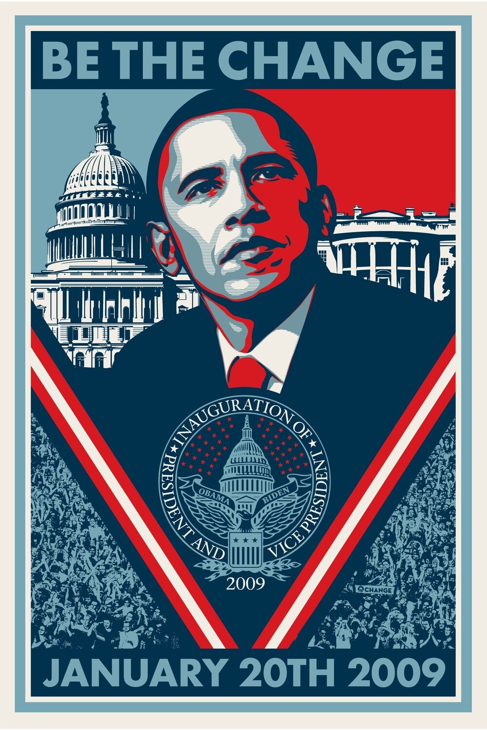 Be The Change (SIGNED) Shepard Fairey