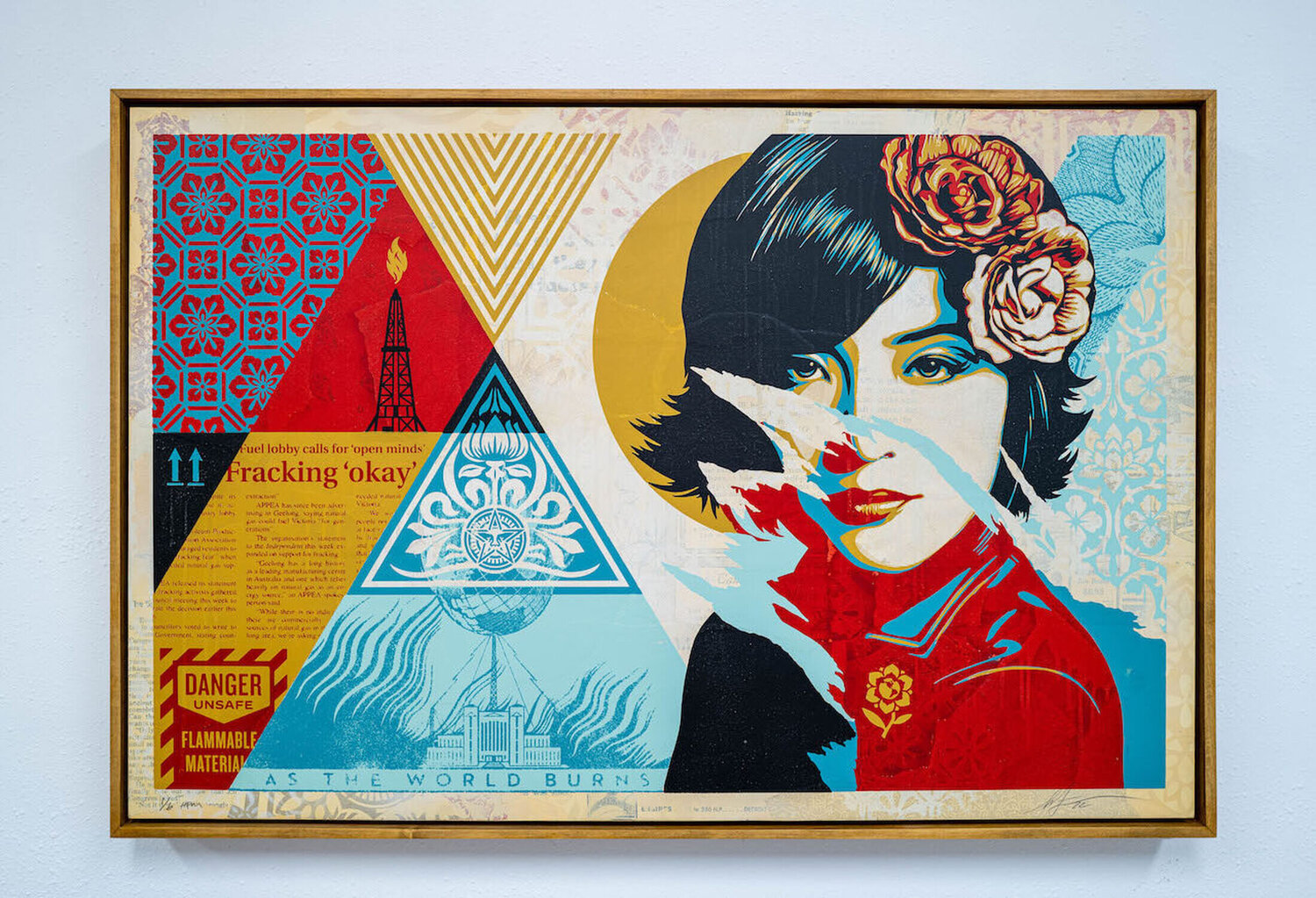 Open Minds (HPM on Wood) Shepard Fairey
