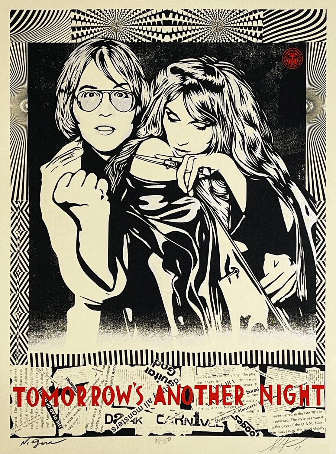 Tomorrow's Another Night' (w/Niagara) **ON SALE** Shepard Fairey Druck zu verkaufen