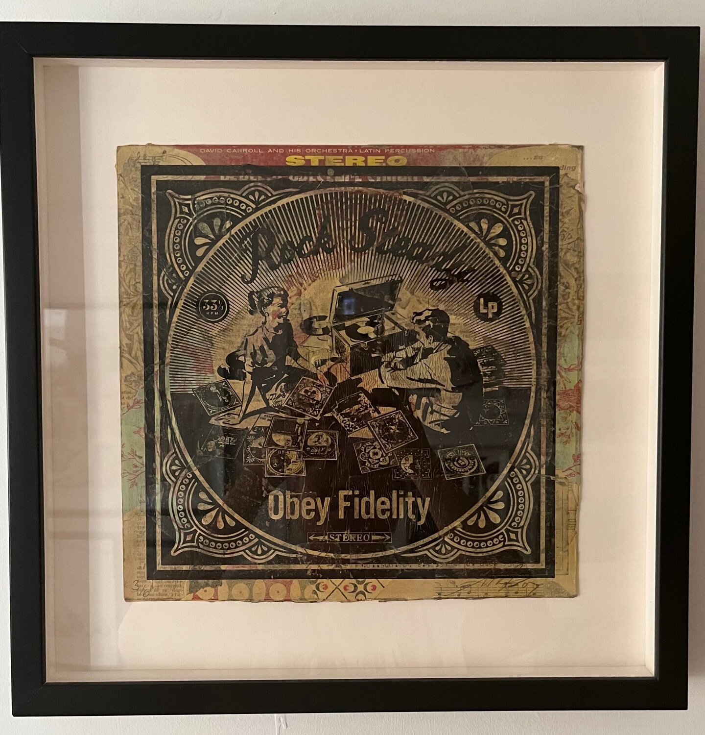 Rock Steady (Hand Painted Multiple on Vinyl Sleeve) Shepard Fairey