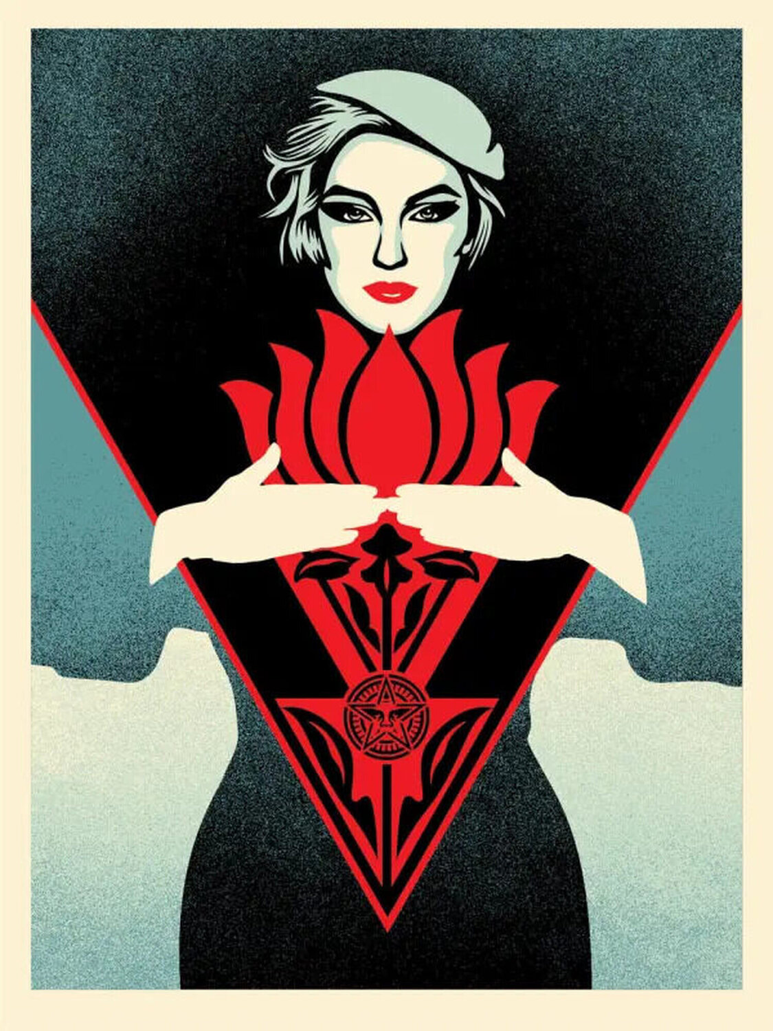 Noir Blume Woman Blue Shepard Fairey