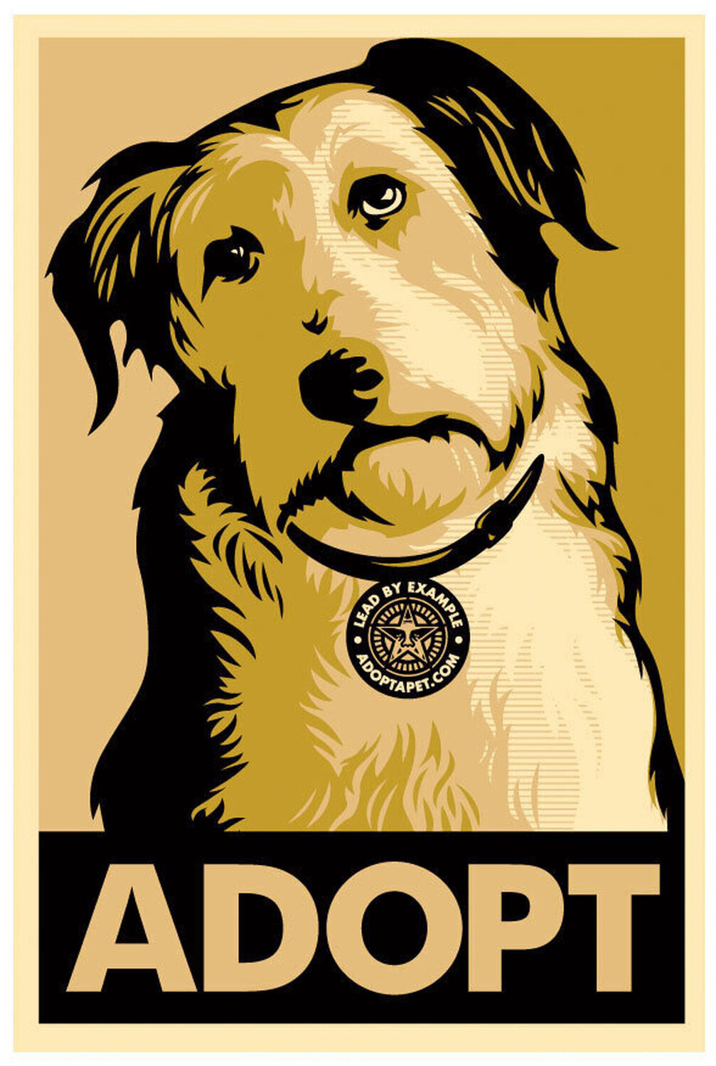 Adopt Gold Variant Shepard Fairey