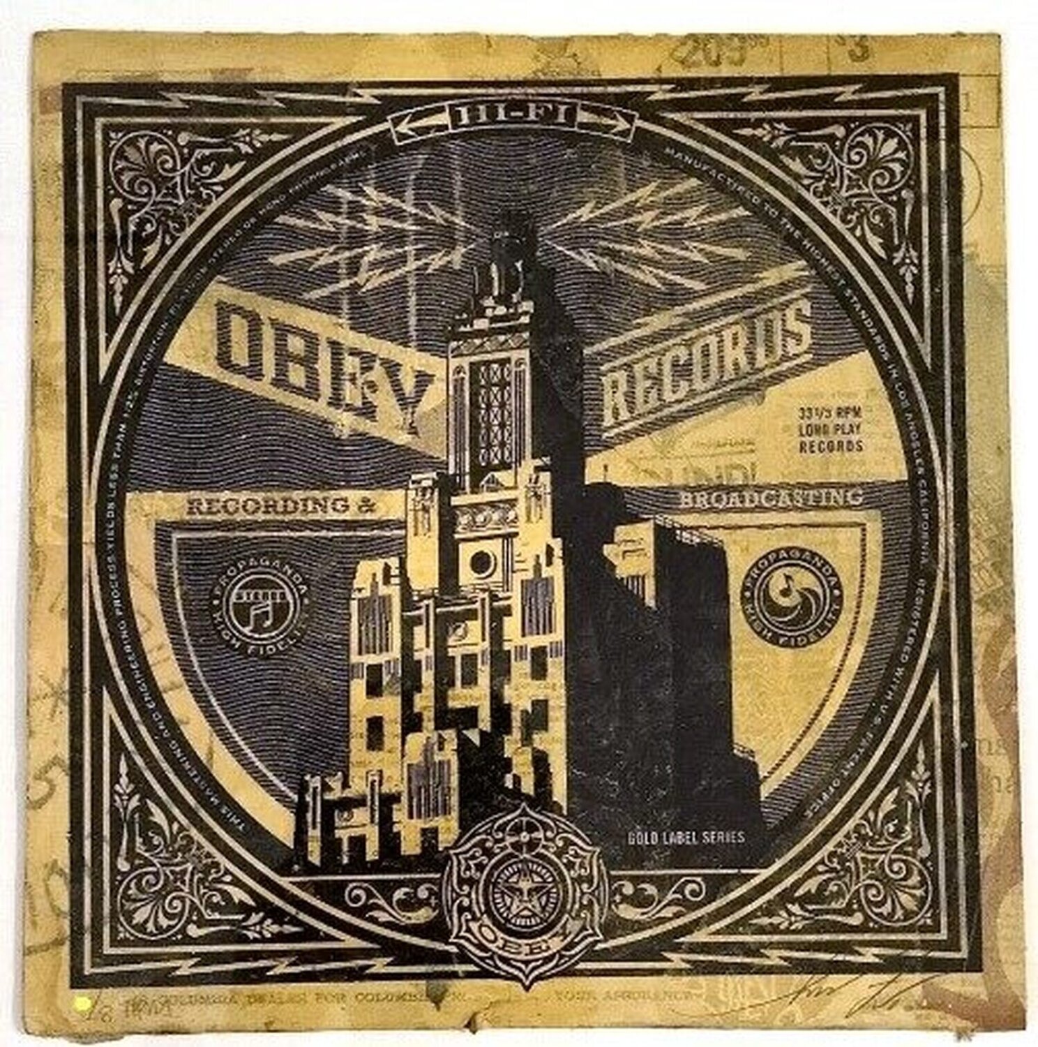 Obey Records Recording & Broadcast Shepard Fairey