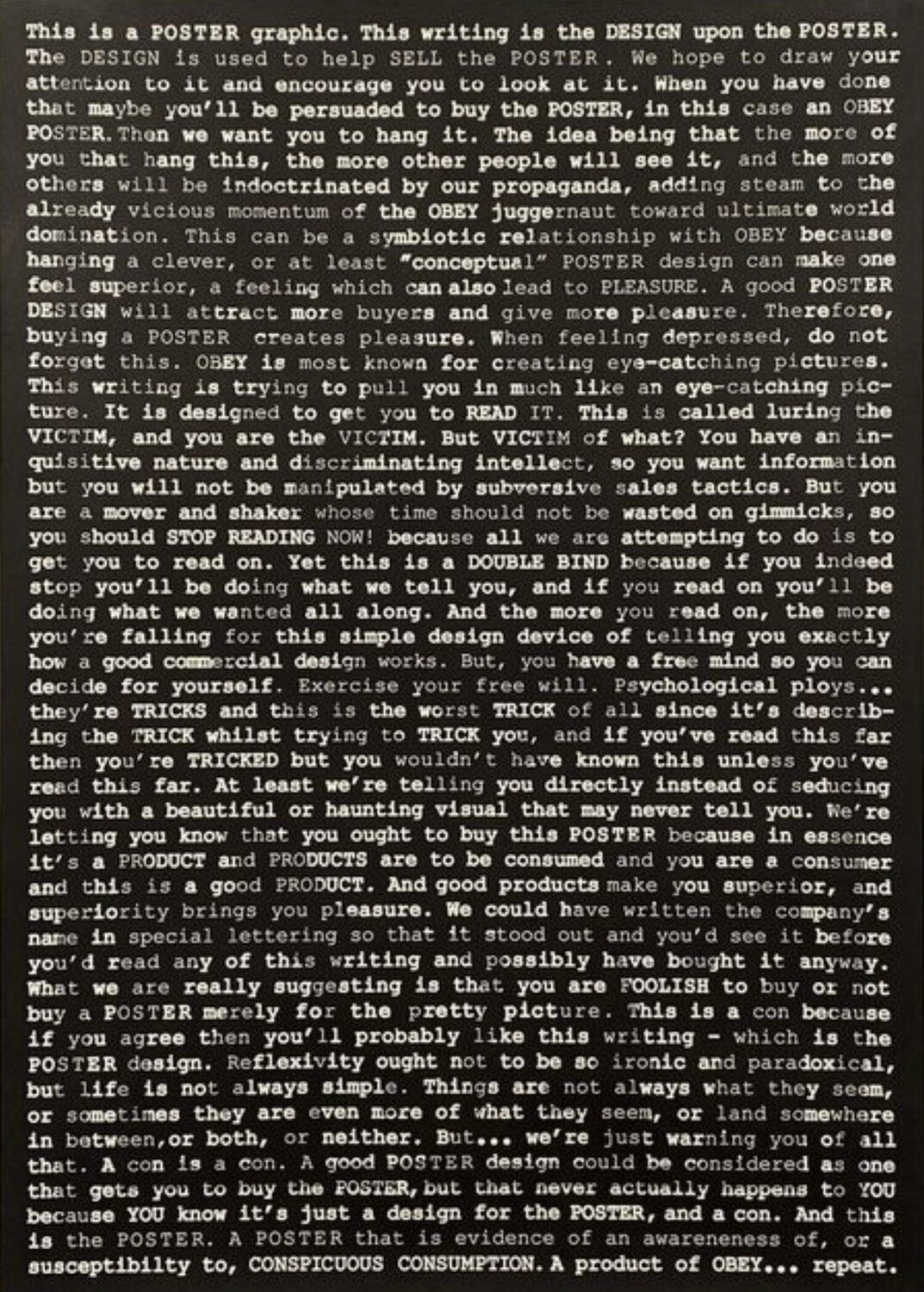 This is a Poster Shepard Fairey