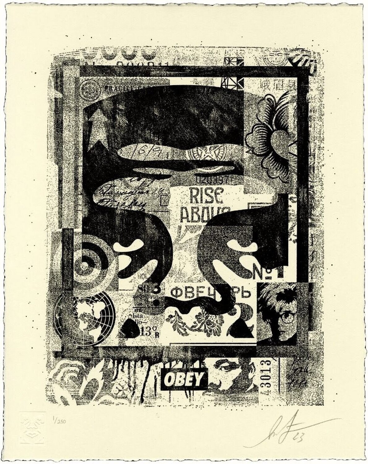 Icon Collage - Letterpress Shepard Fairey