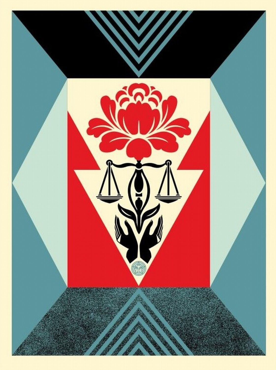 Cultivate Justice (Red) Shepard Fairey