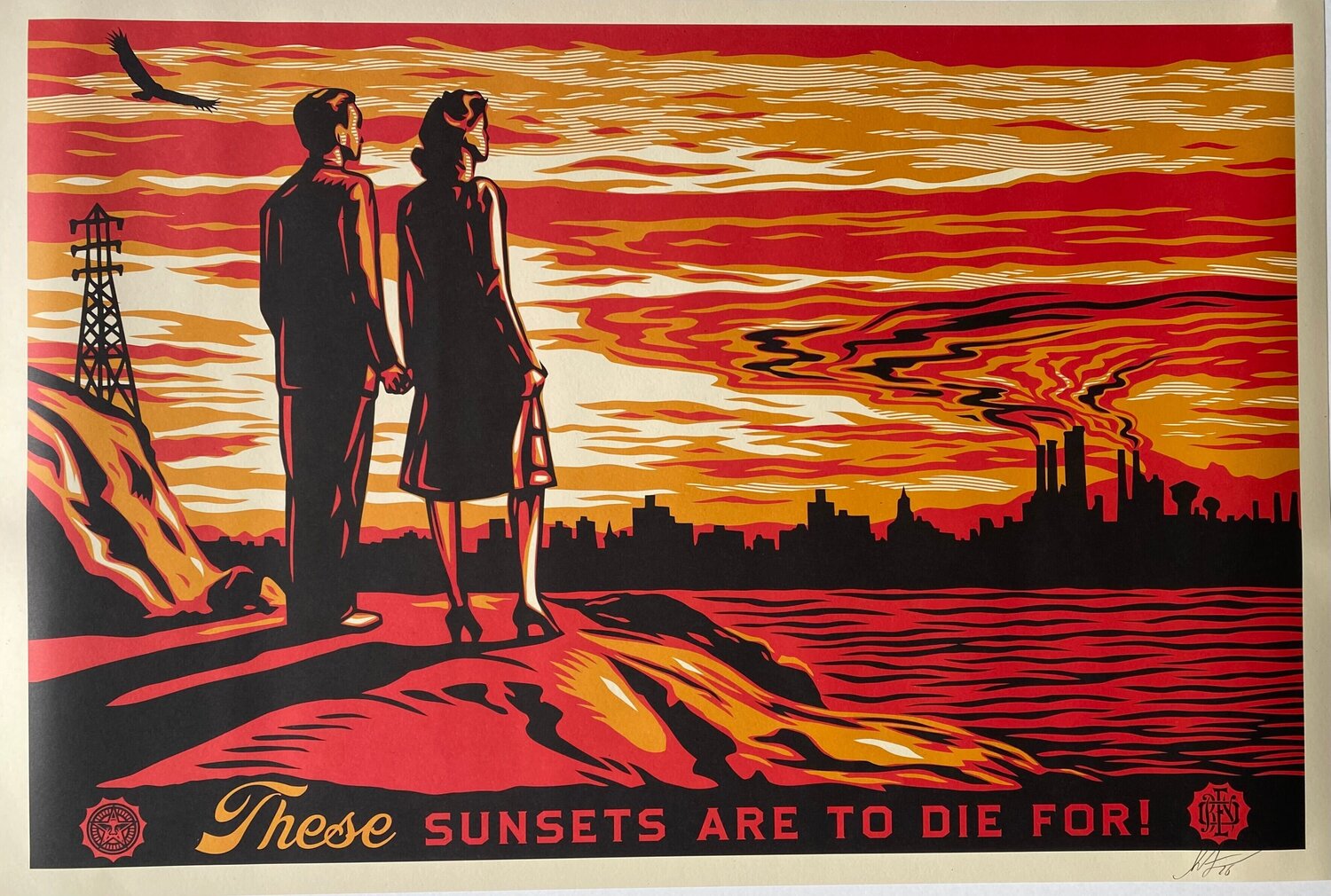 These Sunsets are to Die! Shepard Fairey