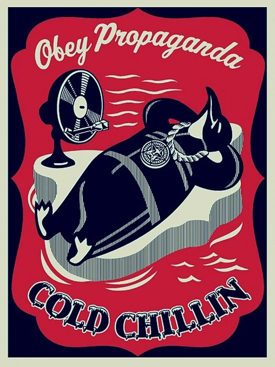 Cold Chillin (Red) Shepard Fairey