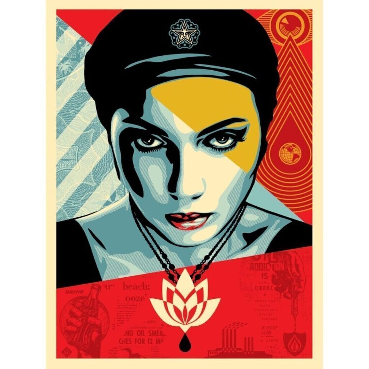 Lotus Woman Shepard Fairey Print for sale