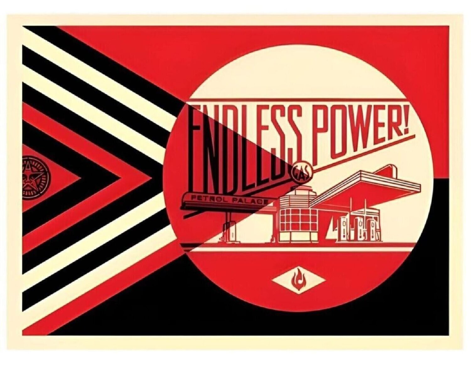 Endless Power Petrol Palace (Red) Shepard Fairey Édition à vendre
