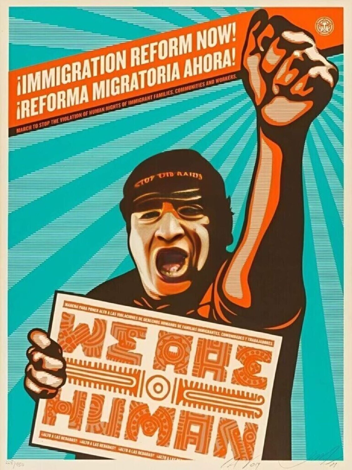 We Are Human Shepard Fairey Druck zu verkaufen