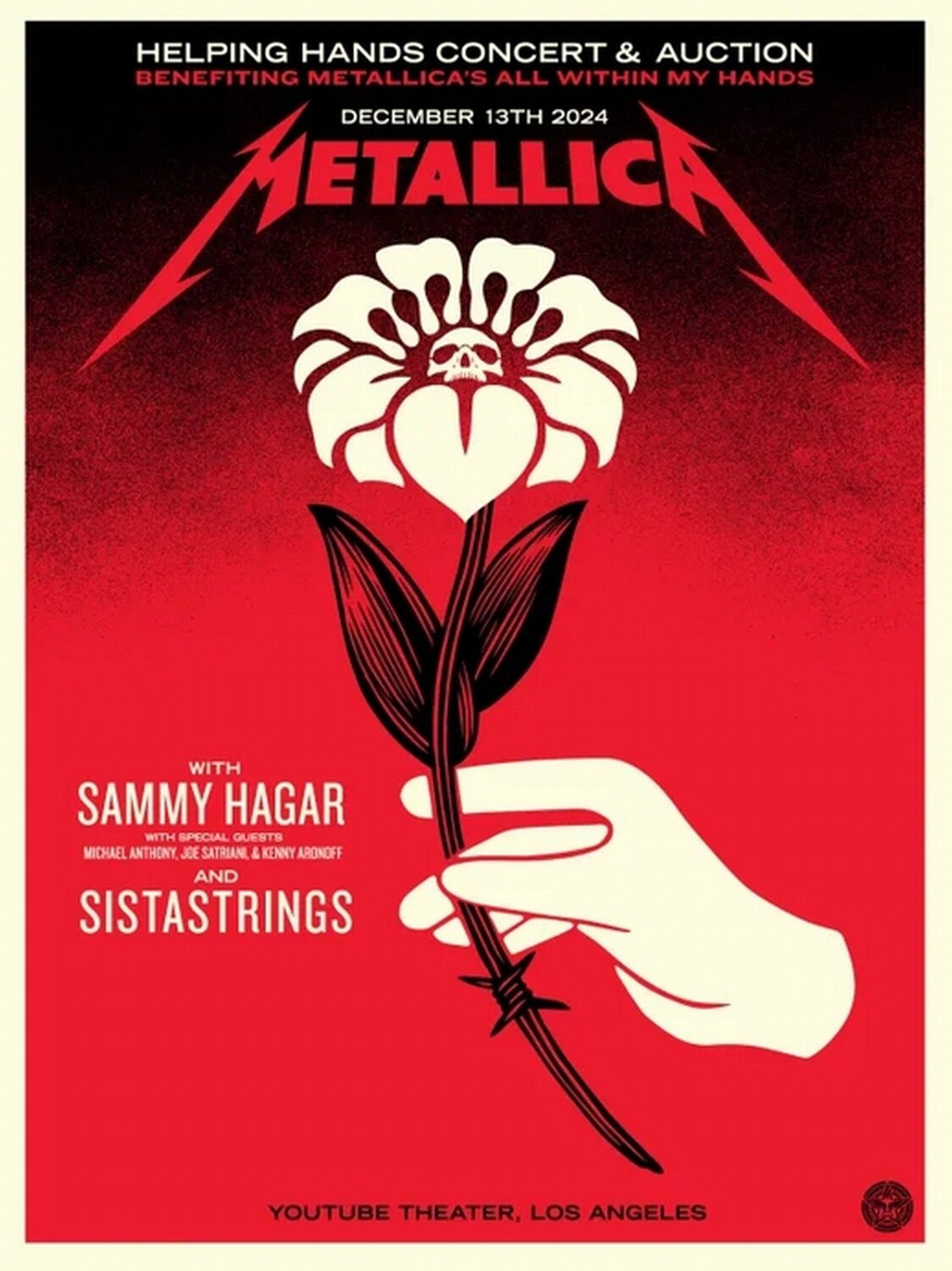 Metallica Helping Hands Shepard Fairey Afdruk te koop